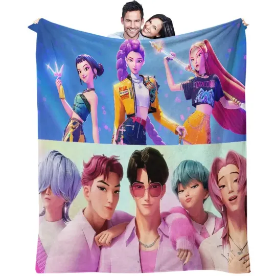 Discover Demon Hunters Kpop Fleece Blanket