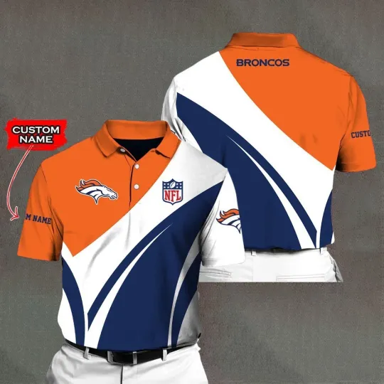 Discover Personalized Denver Football Team Broncoss Polo Shirt, Gift For Fan, Gift For Men