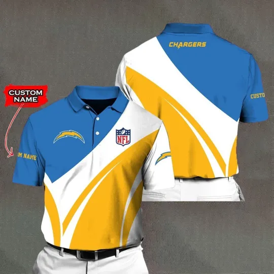 Discover Personalized Los Angeles Football Team Chargerss Polo Shirt, Gift For Fan, Gift For Men