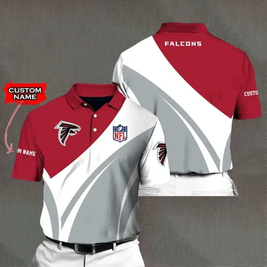 Discover Personalized Atlanta Football Team Falconss Polo Shirt, Gift For Fan, Gift For Men