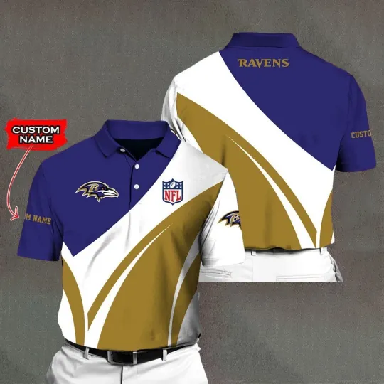 Discover Personalized Baltimore Football Team Ravenss Polo Shirt, Gift For Fan, Gift For Men