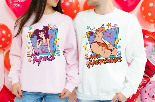 Discover Disney Hercules & Megara Valentine's Day Shirt, His And Hers T-Shirt, Couple Be Mine Shirt, Disneyland Matching Honeymoon Shirt