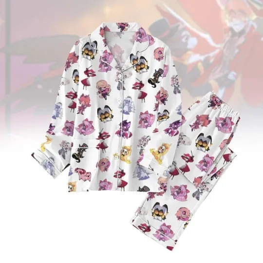 Hazbin Hotel Alastor & Charlie Morningstar Women Pajama Set