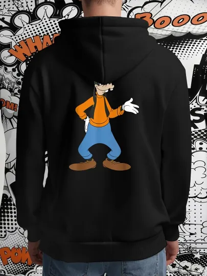 Discover Disney Goofy Men'S Hooded Sweatshirt - Official Goofy Graphic Pullover Hoodie