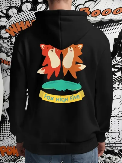 Discover Disney Zootopia Nick & Judy Foxes High Five Hoodie for Men - Officially Insp