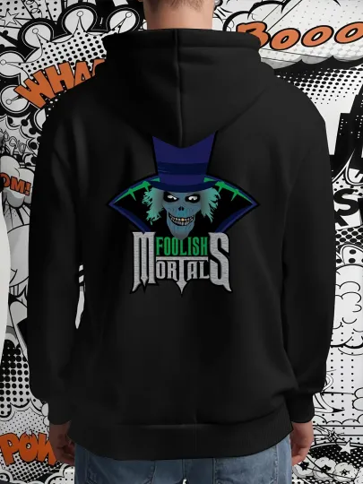 Discover Disney Nightmare Before Christmas Men'S Hooded Sweatshirt - Foolish Mortals