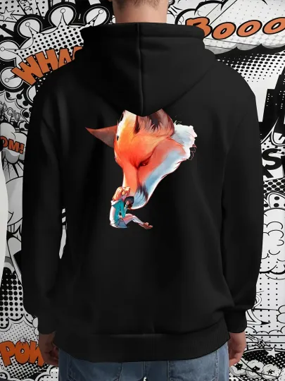 Discover 1pc Men'S Disney Fox & Jasmine Hooded Sweatshirt - Officially Inspired Pullover