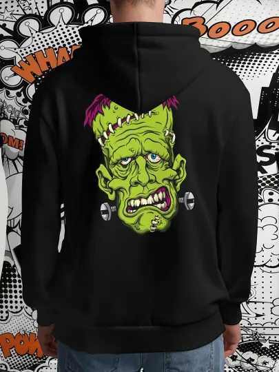 Discover 1pc Disney Frankenstein's Monster Men's Hooded Sweatshirt - Officially Inspired