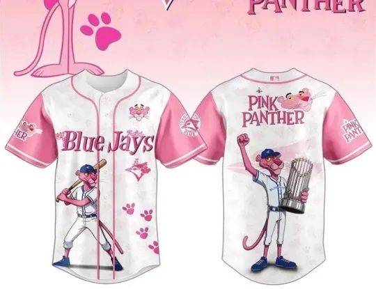 THE PINK PANTHER CUTE, 3D BASEBAL JERSEY, AOP