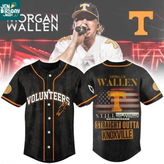 TENNESSEE TEAM X M WALLEN 2025 STRAIGHT OUTTA KNOXVILLE, 3D BASEBALL JERSEY, AOP