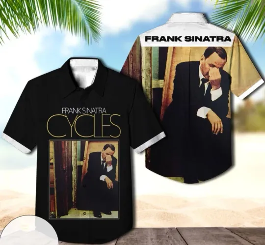 Discover Frank Sinatra Cycles Album Cover Hawaiian Shirt