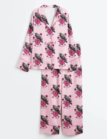 Discover Women’s Anti Valentine's Day F-Caw-F Pajama Set