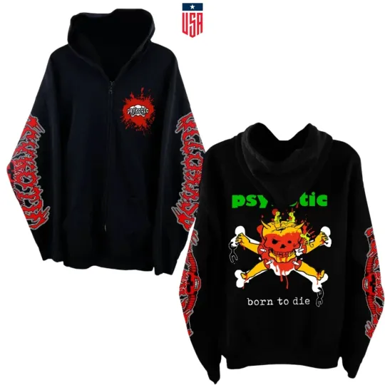 Discover Hot!! OSAMASON Psykotic US Tour 2025 Zip-up Hoodie Version  Size S-5XL