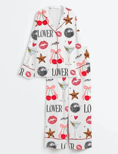 Discover Retro Valentine’s Disco Lover Pajama Set