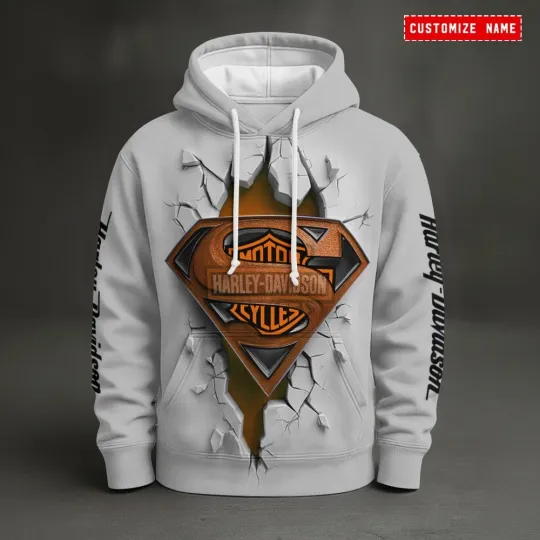 Personalized Harley Racing Davidson 3D Hoodie for Men