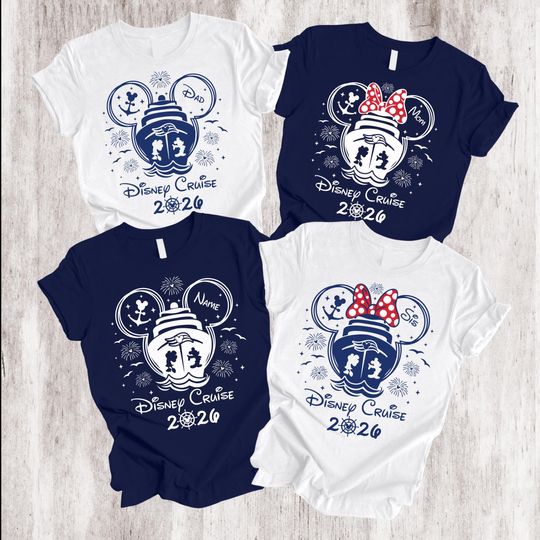 Discover Custom Disney Cruise 2026 Shirt, Disney Cruise 2026 Shirt, Family Vacation 2026 Shirt, Disney Cruise Group Shirt, Disney Cruise 2026 Tees