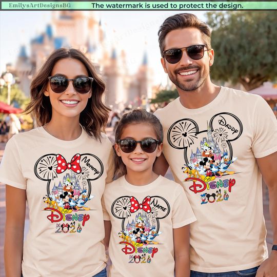 Discover Custom Disney Trip 2026 Shirt, Disney Squad T-shirt, Disney Family Shirts, Disney Couple T-shirts, Disney Vacation, Personalized Disney Tees