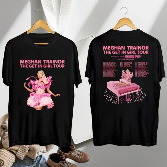 Discover Meghan Trainor Graphic T-Shirt The Get In Girl Tour 2026