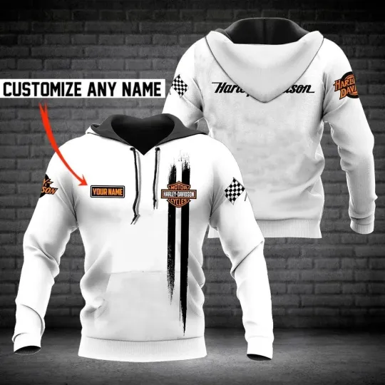 Discover Personalized Harley Racing Davidson 3D Hoodie for Men