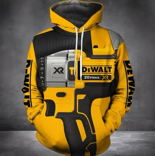 Discover New DeWalt Tool 3D Printed Hoodie | Lightweight Pullover Top | Gift 2025 S–5XL
