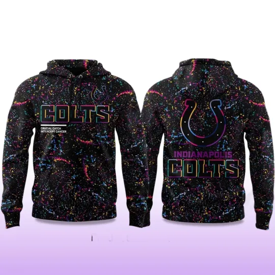 Football Colts Crucial Catch 2025 Hoodie All Over Print Size S-5XL
