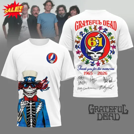Grateful D*ad 61 Years 1965 – 2026 Thank You 3D T-Shirt