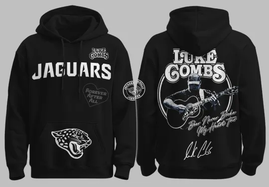 Jacksonville Jaguar Lukee Comb Beer Never Broke My Heart Tour 2025 Hoodie 3D