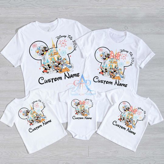 Discover Comfort Color Disney Family Vacation 2026 Shirt, Disney Castle 2026 Shirts, Custom Disney Family Matching Tshirt, Disney Family 2026