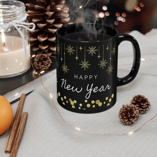 Discover Happy New Year Mug, Happy New Years Gift, Holiday Mug, Happy New Year 2025 Coffee Mug, New Beginnings Gift, New Year Mug, Motivational Mug