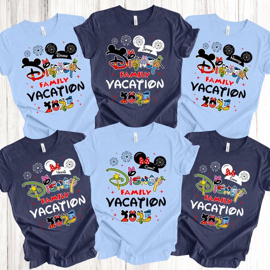 Discover Family Vacation Shirt, Disney Family Trip Shirts, Custom Disney 2026 Shirt, Custom Disney Trip Shirt, Personalized Disney Family Name Shirt,