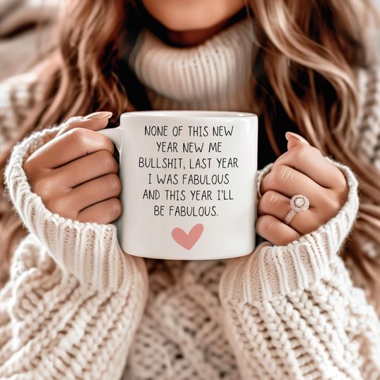 Discover Funny New Year's Resolutions Sarcastic Ceramic Mug | 11oz 15oz