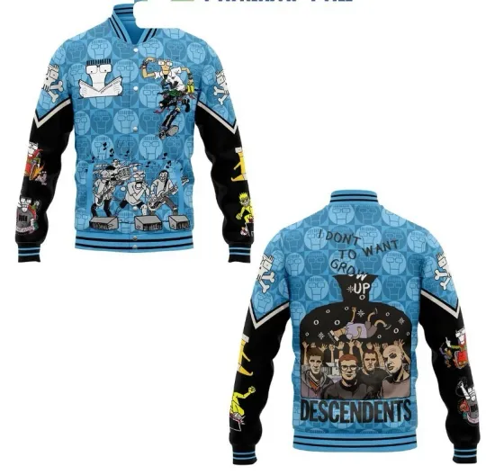 Discover Descendents I Don’t Want To Grow Up Music Baseball Jacket