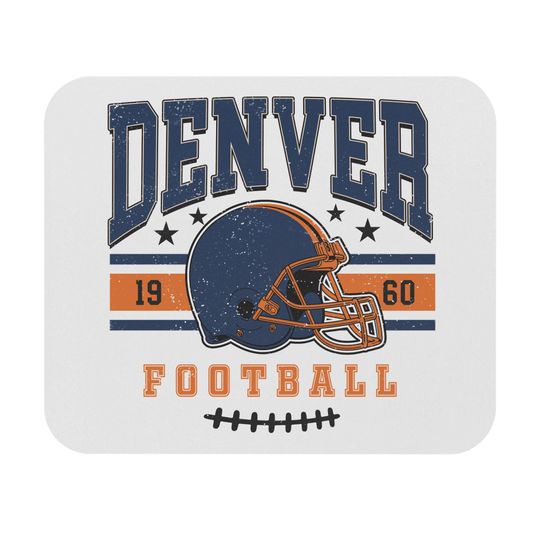 Discover Denver Mouse Pad, Office Desk Mousepad, Non Slip Desk Mat, Sports Fan Gift, Computer Accessories