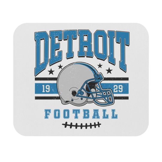 Discover Detroit Mouse Pad, Office Desk Mousepad, Non Slip Desk Mat, Sports Fan Gift, Computer Accessories
