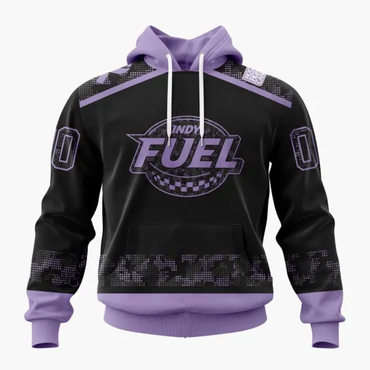 Discover Personalized Indy Fuel Hoodie Special Hockey Fights Cancer Black