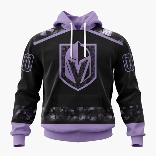 Discover Personalized Vegas Golden Knights Hoodie Special Hockey Fights Cancer Black