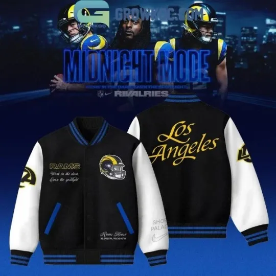 Discover Rams Midnight Blue 2025 Rivalries Baseball Jacket