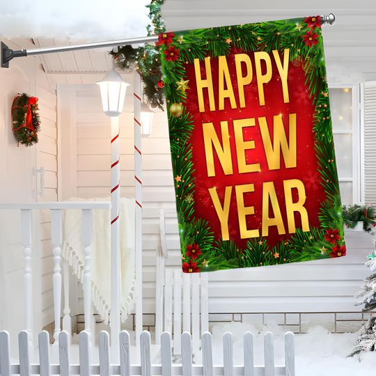 Discover New Year 2026 Garden Flag, Celebration Yard Sign, Party Home Decor