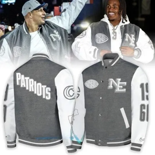 Discover Patriots 2025 Rivalries Varsity   Jacket