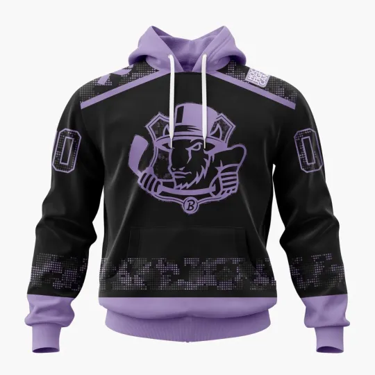 Discover Personalized Bloomington Bison Hoodie Special Hockey Fights Cancer Black
