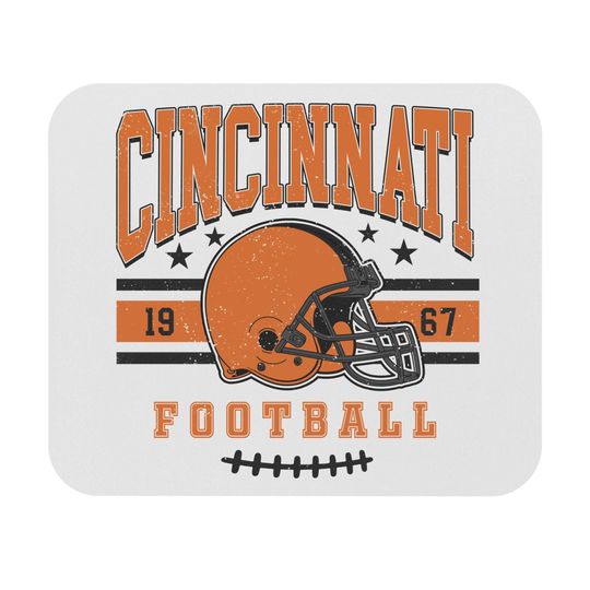 Discover Cincinnati Mouse Pad, Office Desk Mousepad, Non Slip Desk Mat, Sports Fan Gift, Computer Accessories