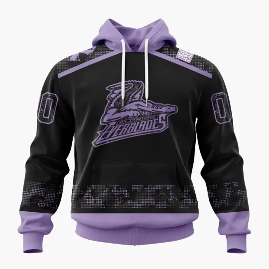 Discover Personalized Florida Everblades Hoodie Special Hockey Fights Cancer Black