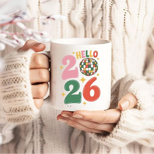 Discover 2026 Happy New Year Mug | Colorful Celebration