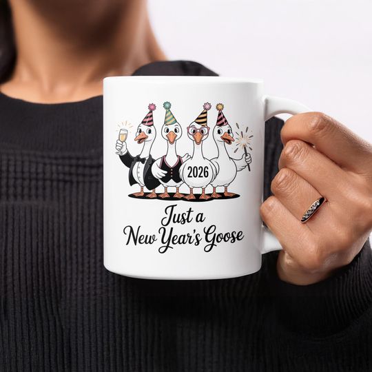 Discover New Years Goose Mug, 2026 Celebration, Funny Goose Mug, Party Animal Mug, Holiday Gift, Novelty Mug, Festive Mug