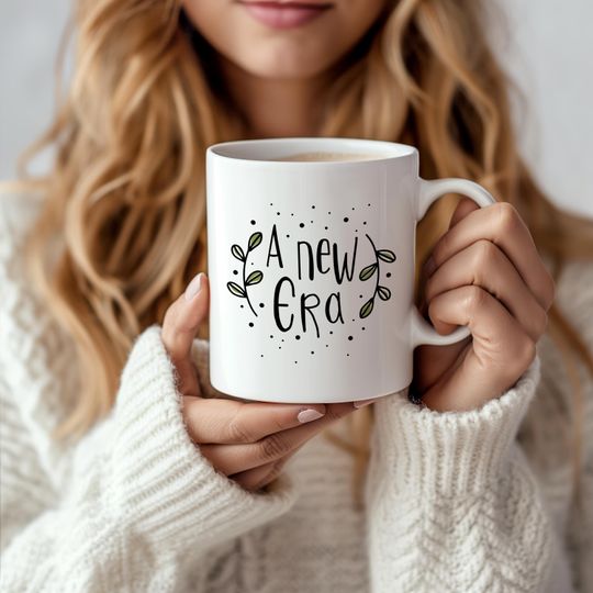 Discover A New Era Mug Positive Affirmation Coffee Cup Divorce Gift Idea New Chapter Celebration Mug New Job Breakup Gift New Year Gift