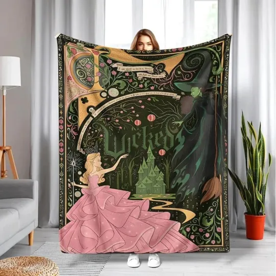 Discover Wicked Change For Good Flannel Blanket – Wizard Musical Fan Gift