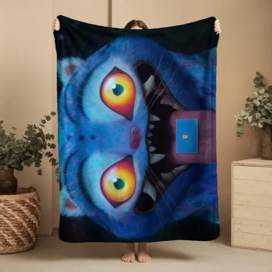 Discover Fantasy Demon Hunter Tiger Blanket, Flannel Cozy Throw