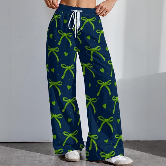 Seattle Football Stretch Pants, Women's Game Day Leggings, Tailgate Outfit, Cute Football Trousers