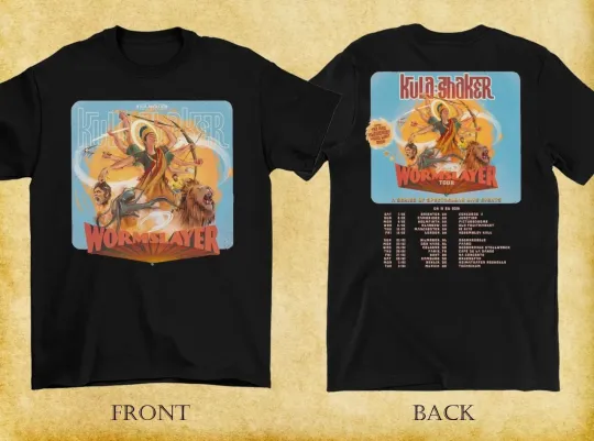 Discover 2 Sides Kula Shaker Band UK & EU Tour 2026 T-Shirt Black Unisex S-5XL