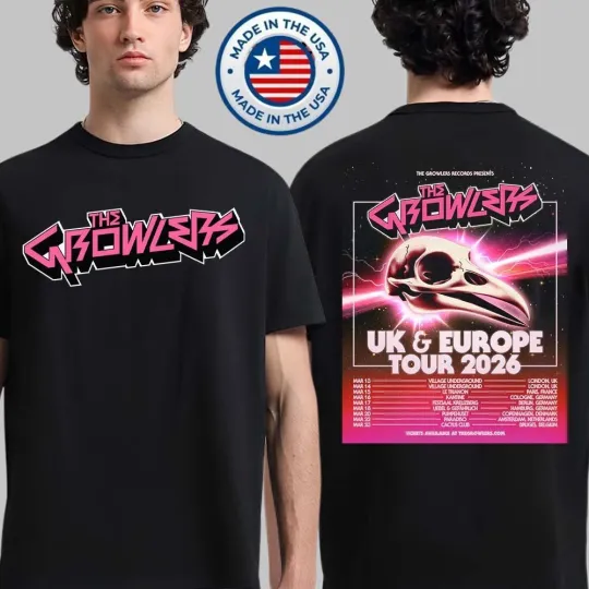Discover The Growlers North America Tour 2026 City Dates T-SHIRT
